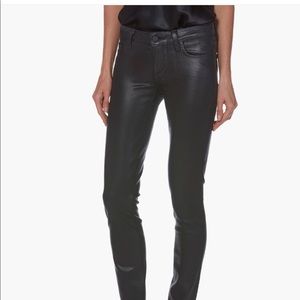 NWT Paige Metallic Peg Skinny Jeans